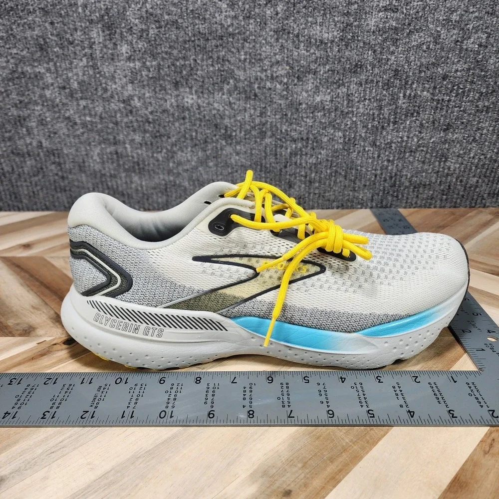Brooks Glycerin GTS 21 Mens Size 12 D Grey Running Shoes Comfort Sneakers